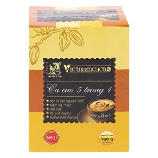 Bột cacao 5in1 vietnamcacao hộp 160g