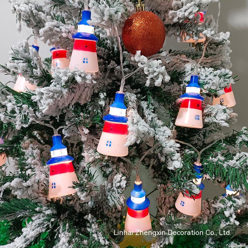 Dây Đèn led Hình Ông Già Noel Trang Trí Giáng Sinh