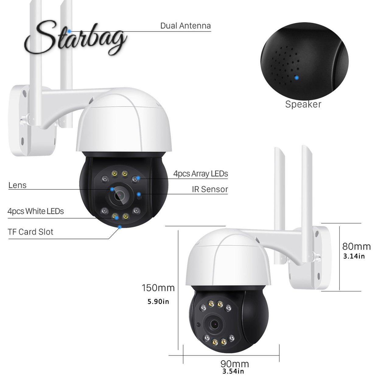 Camera An Ninh 5 Triệu Pixel Kết Nối Wifi Chống Thấm Nước | BigBuy360 - bigbuy360.vn