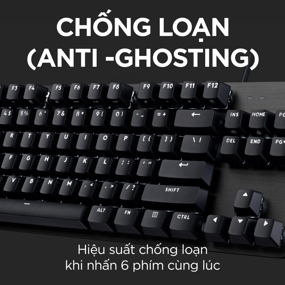 [ELLOGI3 giảm 10%] Bàn phím cơ game Logitech G413 TKL SE | G413 SE Full size – Keycap PBT, Anti-Ghosting