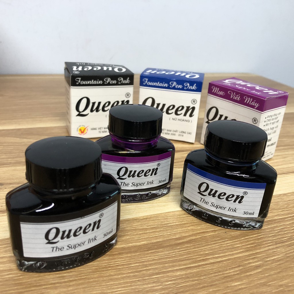 Sỉ 24 Lọ Mực viết bút máy,Mực Queen