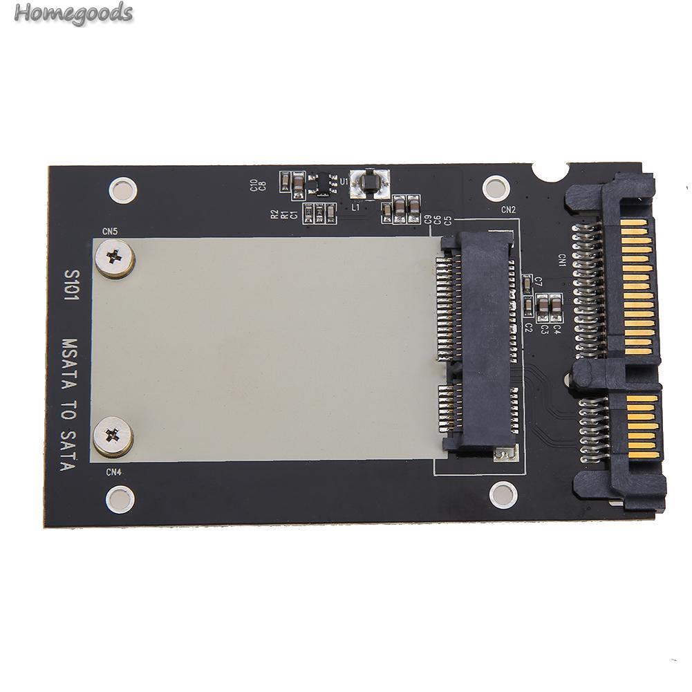 Good Shop❁New Universal mSATA SSD To 2.5 Inch SATA 6.0 Gps Converter Adapter Card