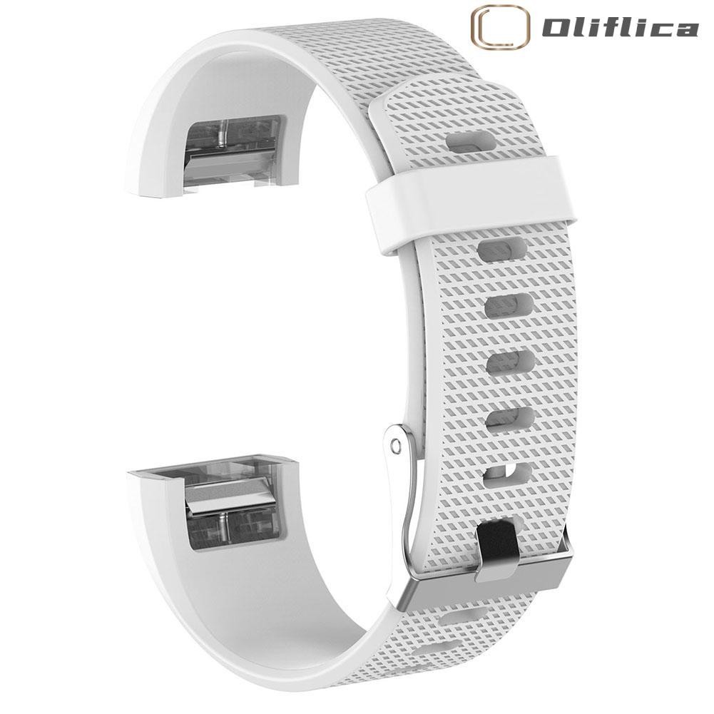 (hàng Có Sẵn) 1 Dây Đồng Hồ Thể Thao Silicone Mềm Olifi Cho Fitbit Charge 2