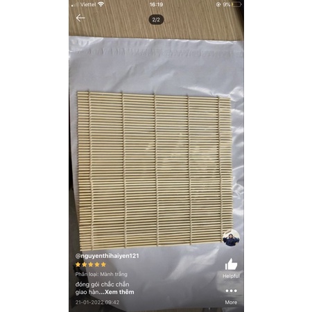 Mành tre cuộn cơm làm kimbap kích thước 24cmx24cm. Mành tre lót ly trà. Mành tre làm cơm cuộn.