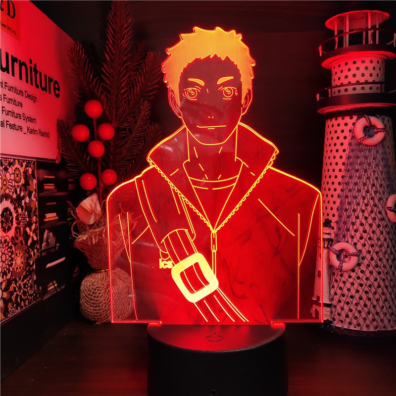 Đèn Ngủ 3D Hình Anime Haikyuu 16 Màu Sáng Tạo