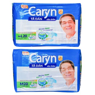 Tã dán siêu thấm caryn size m20, m-l20