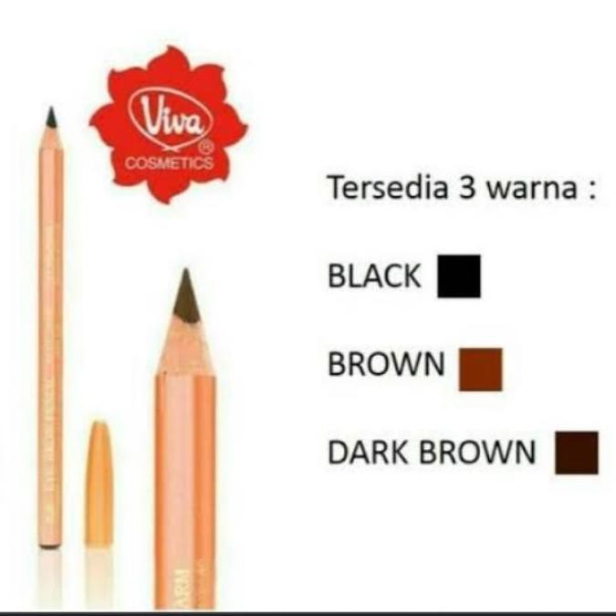 (hàng Mới Về) Bút Chì Kẻ Lông Mày Viva Fac-655 Chính Hãng