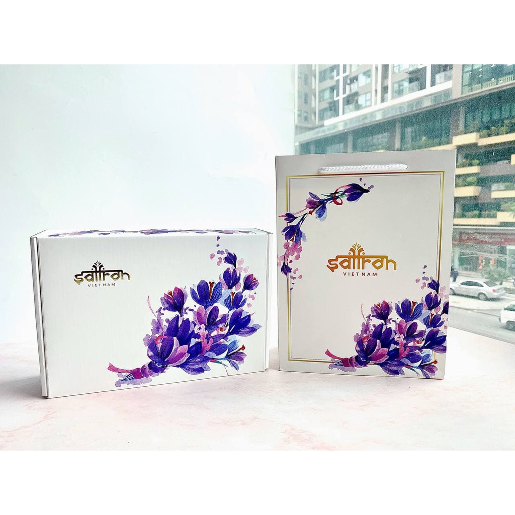 Nhụy Hoa Nghệ Tây SAFFRON SALAM 1Gr kèm trà hoa