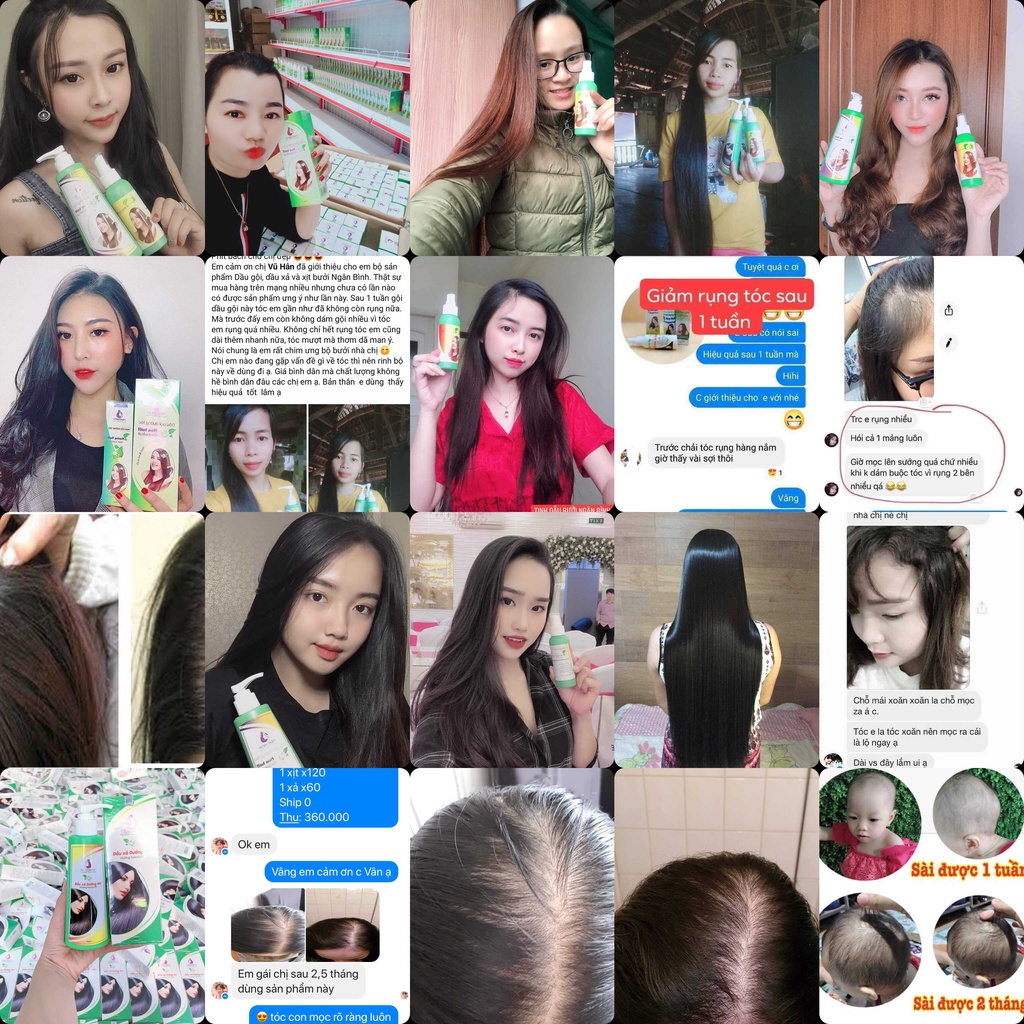 Dầu gội dưỡng tóc hoa bưởi Ngân Bình 200ml làm sạch gàu, giảm tóc rụng cho mái tóc mềm mượt