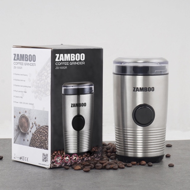 [Mã INCU300 giảm đến 300K đơn 499K] Combo Máy pha cà phê Espresso Zamboo ZB-68CF+ Máy xay ZB-100GR