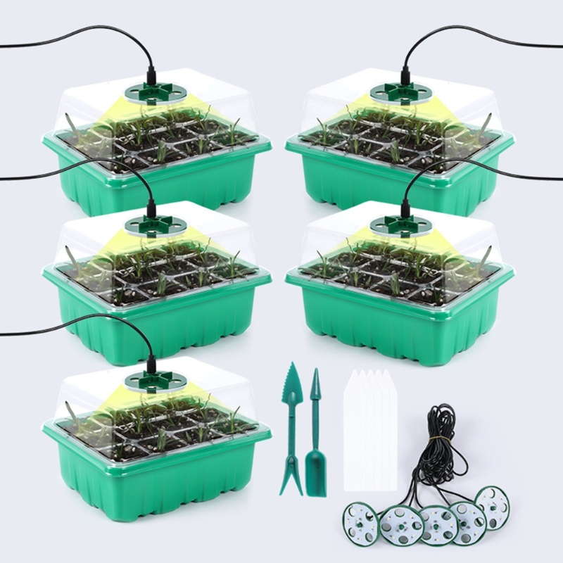 Khay Gieo Hạt Trồng Cây Có Đèn Led Tiện Dụng Cho Sân Vườn