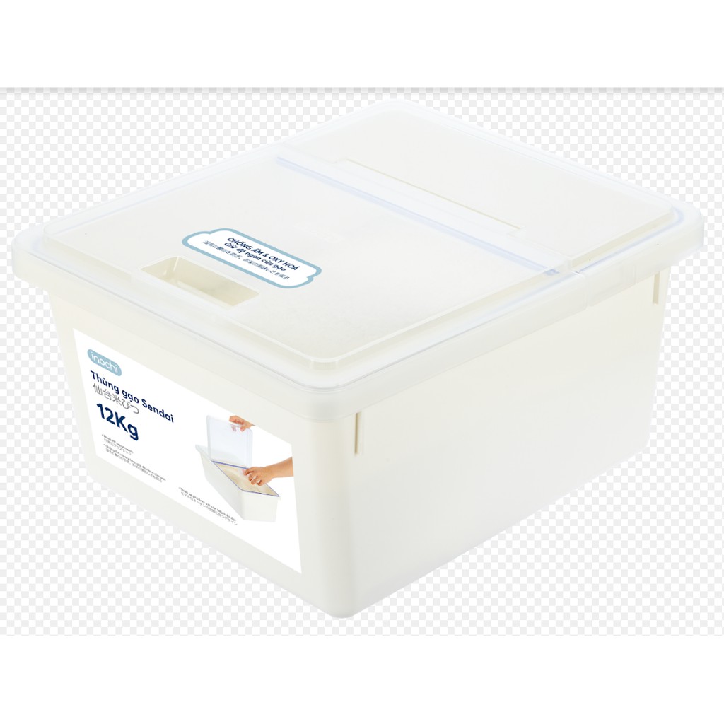 Thùng gạo Sendai 12kg chống ẩm và oxy hóa cao cấp chính hãng Inochi
