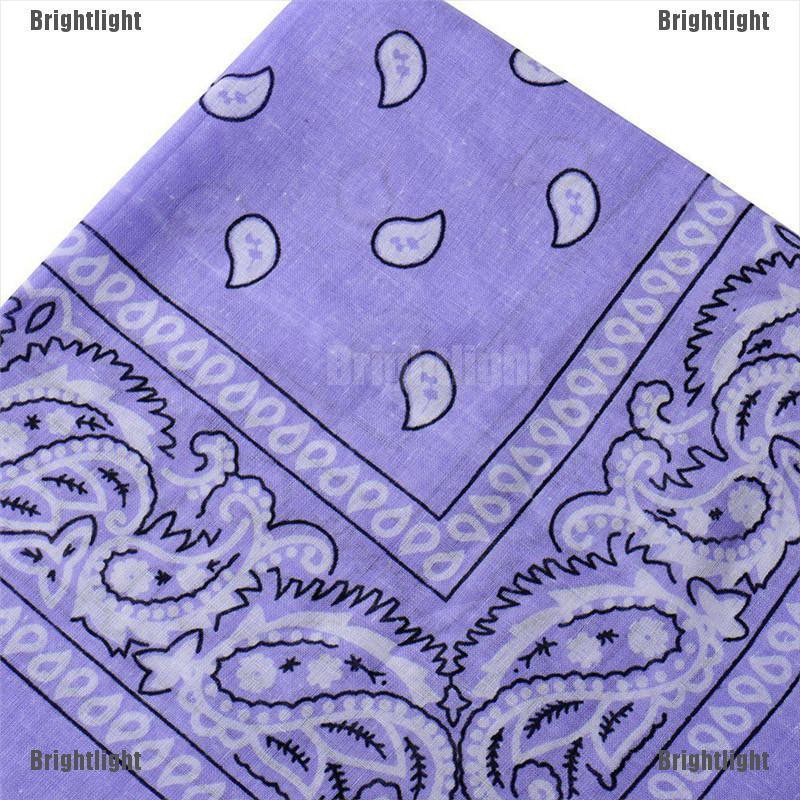 [Bright] Khăn Trùm Đầu Bandana Cotton Quấn Đầu Kiêm Mặt Nạ Ngôi Sao Paisley Mùa Hè