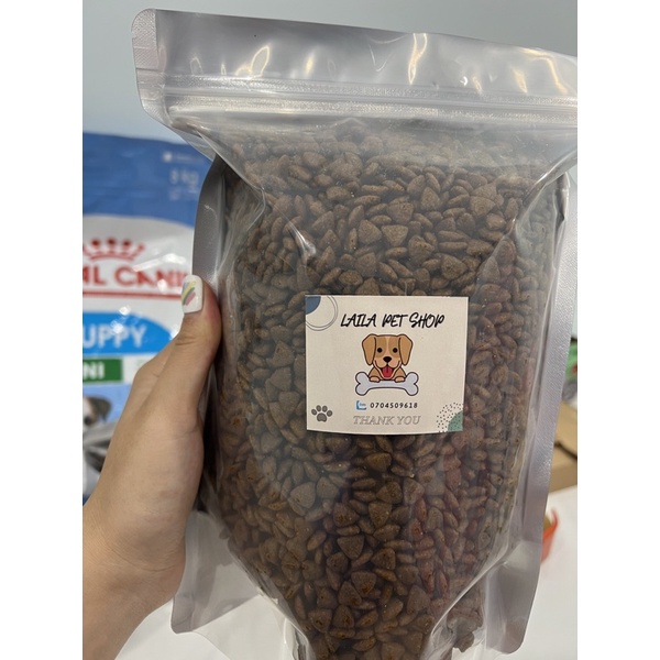 1KG Túi zíp thức ăn hạt cao cấp Royal Canin puppy mini cho chó con Pháp