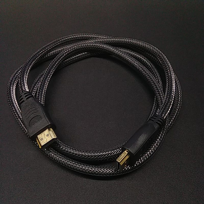 Cáp HDMI bọc lưới dài 1m5 Usb mạ vàng
