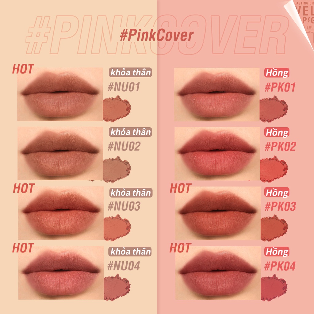 Son Môi Pinkflash Găng Tay Màu Hồng Xinh Xắn Thời Trang #Thỏi Son Môi Hiệu Ứng Nhung Lì Lâu Trôi Pinklover
