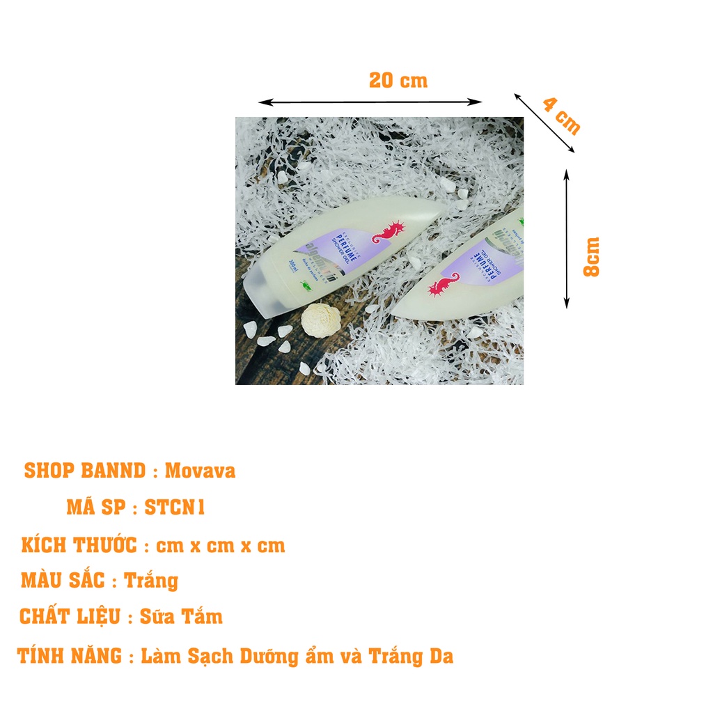 Sữa tắm trắng da cá ngựa đức dung tích 500ml hương thơm nước hoa - STCN1