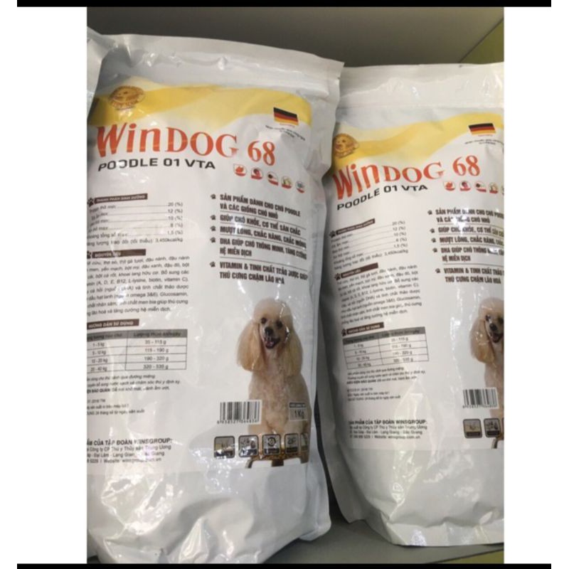 Thức Ăn Hạt Dành Cho Chó Poodle Và Các Giống Chó Nhỏ Windog 68 Poodle 01 Vta