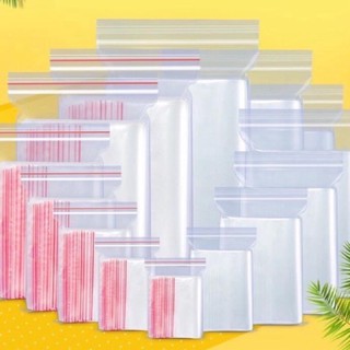 500g Túi zip chỉ đỏ đủ size
