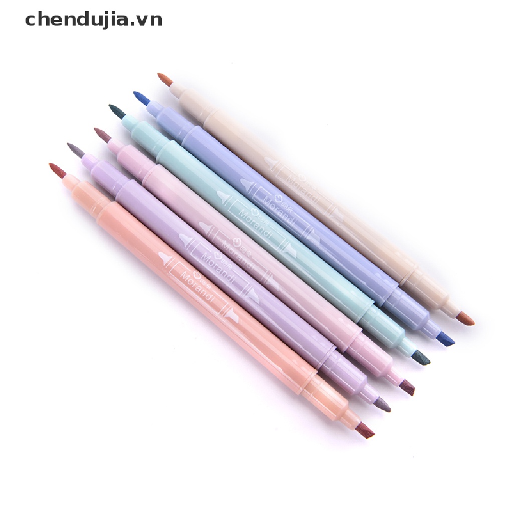 Set 6 Bút gel Đánh Dấu Hai Đầu Màu Pastel