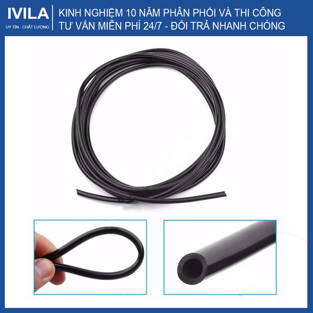 Combo 10m ống LDPE 5 / PE 6 / PE 8 Fujin - Ống mềm LDPE - Ống tưới nhỏ giọt chống mài mòn, chống ăn mòn chịu được nắng