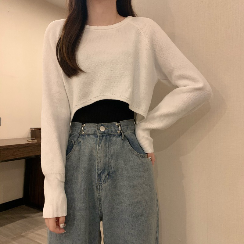 Áo sweater Dệt Kim Tay Dài Thời Trang Mùa Xuân Chất Lượng Cao Cho Nữ