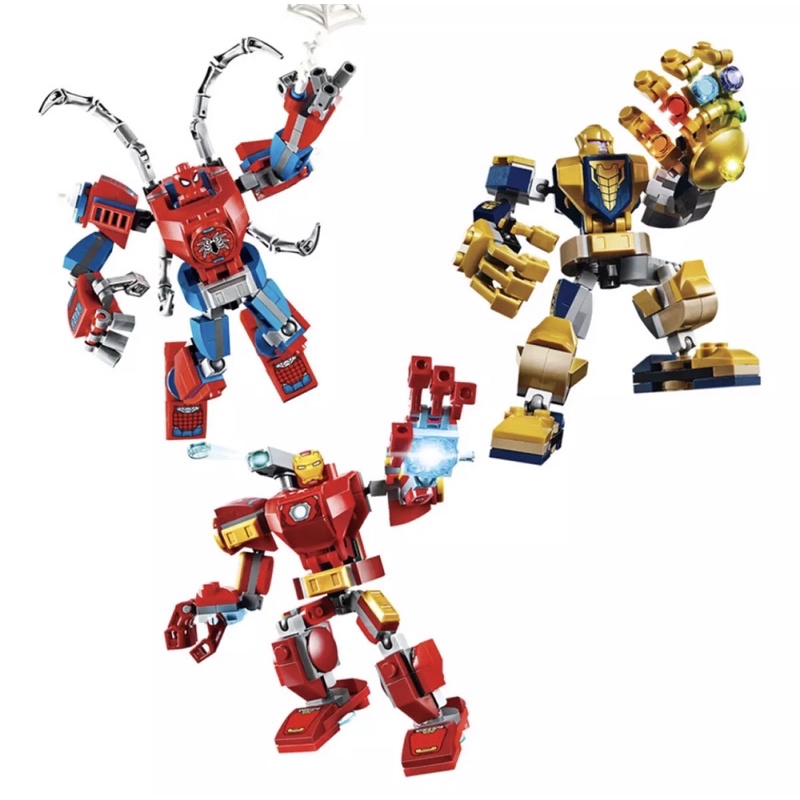 1 Nhân Vật Lắp Ráp Lego Marvel (Iron Man, Spider Man, Thanos)