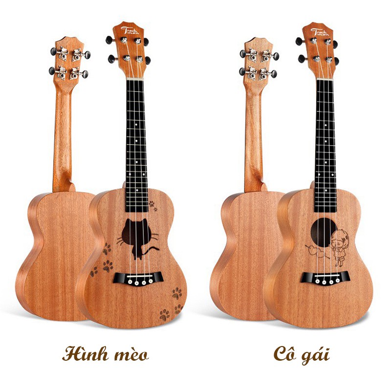 Đàn ukulele soprano cao cấp Yael - Gỗ Size 62cm Super Soprano 4 Dây Tặng Kèm Bao Đựng Đàn Và Phụ Kiện