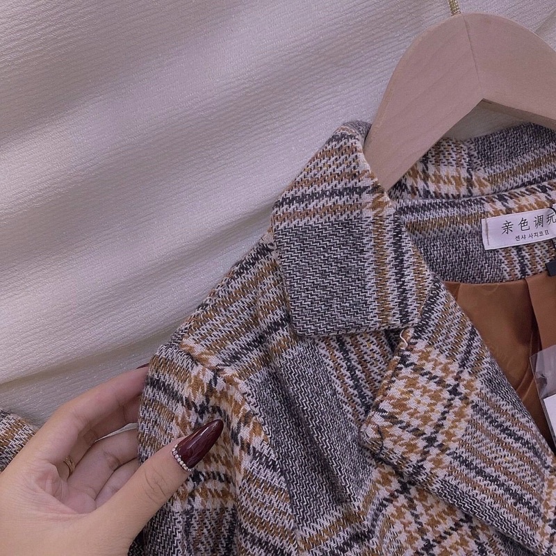 Vest dạ form dài phong cách Hàn siêu đáng yêu dễ phối nha Chị em oi SA