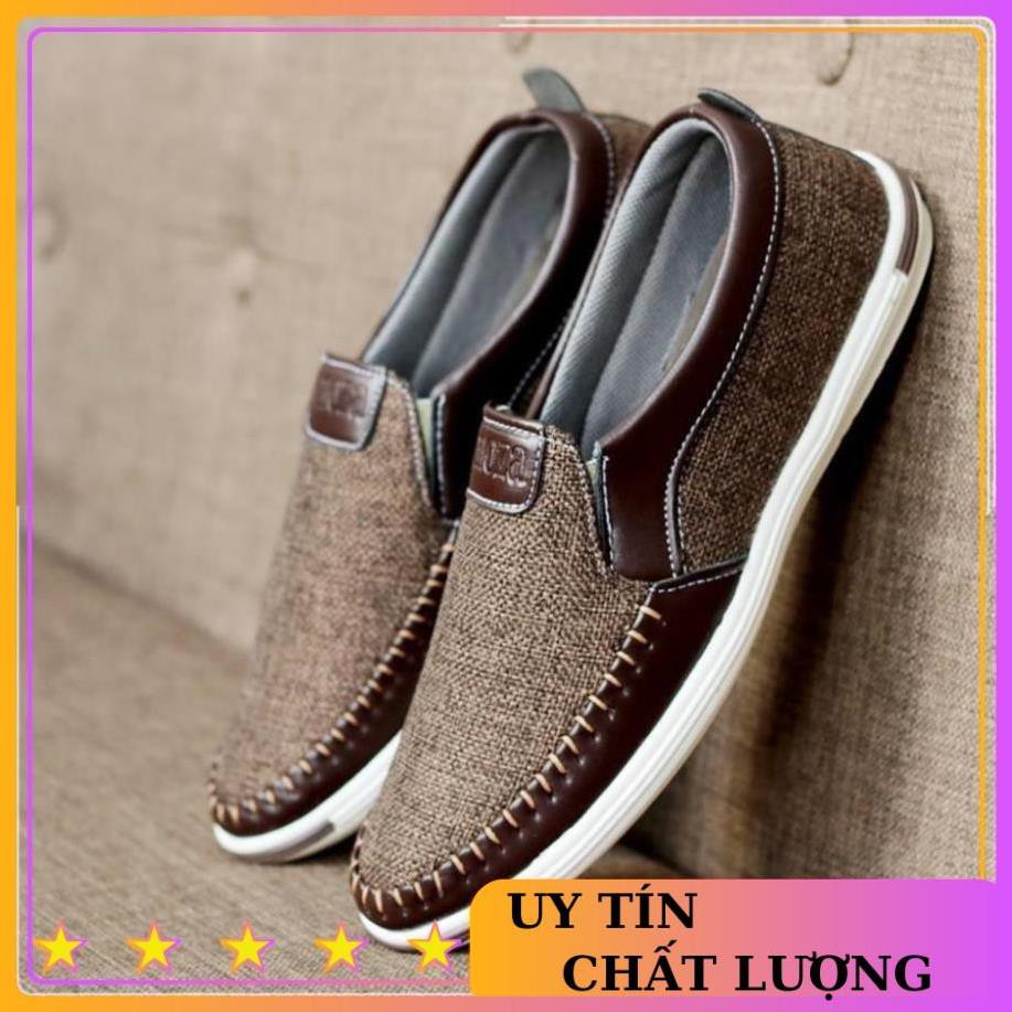 GIÀY LƯỜI NAM VẢY BỐ THỜI TRANG