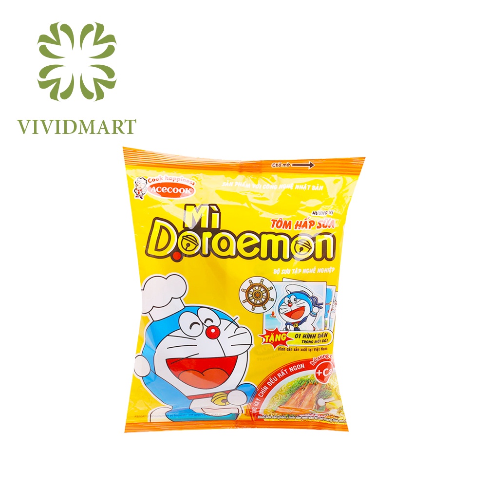 [Gói lẻ] MÌ DORAEMON 3 VỊ: BÒ CUỘN PHOMAI (PHÔ MAI), TÔM GÀ TỎI PHI, TÔM HẤP SỮA – 62g/GÓI - DOREMON / DOREAMON- ACECOOK | BigBuy360 - bigbuy360.vn