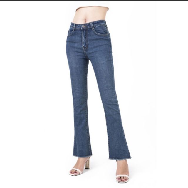 Quần jean ống loe màu xanh xám cbs2019-22 cubis shop