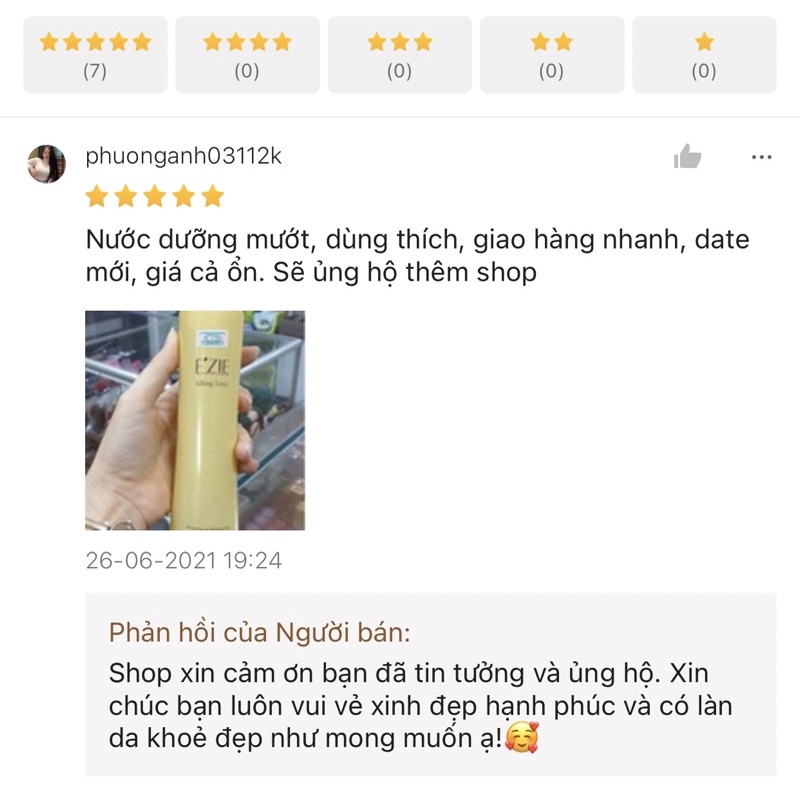 NƯỚC DƯỠNG HOA HỒNG EZIE TONER EZIE KIỀM DẦU NƯỚC HOA HỒNG EZIE