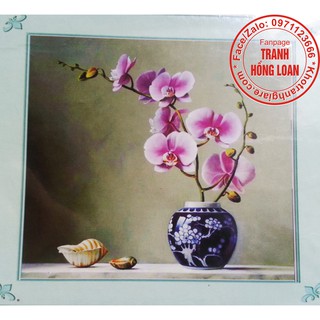 Tranh đính đá bình hoa H171