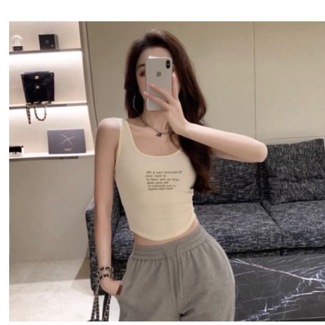 Mẫu mới - Áo 3 lỗ thun tăm in chữ phong cách Hàn Quốc siêu đẹp