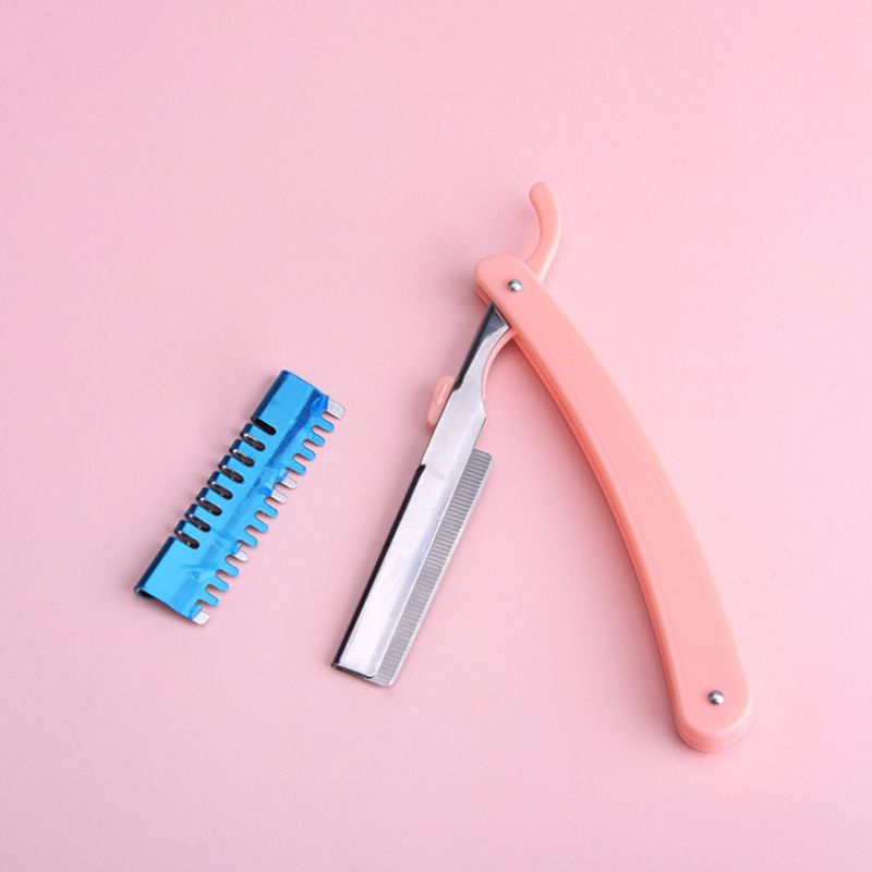 Set 10 Dao Cạo Lông Mày Bằng Thép Không Gỉ An Toàn Tiện Dụng