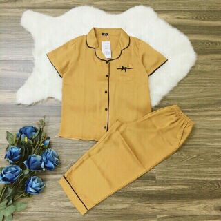 bộ lụa quần lửng mặc nhà