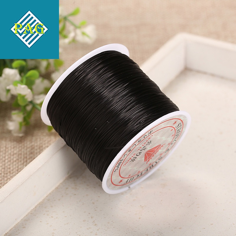 Dây Chun Xâu Vòng Tay Co Giãn, Loại Siêu Bền, Cuộn Dài 60m Đủ Màu Sắc
