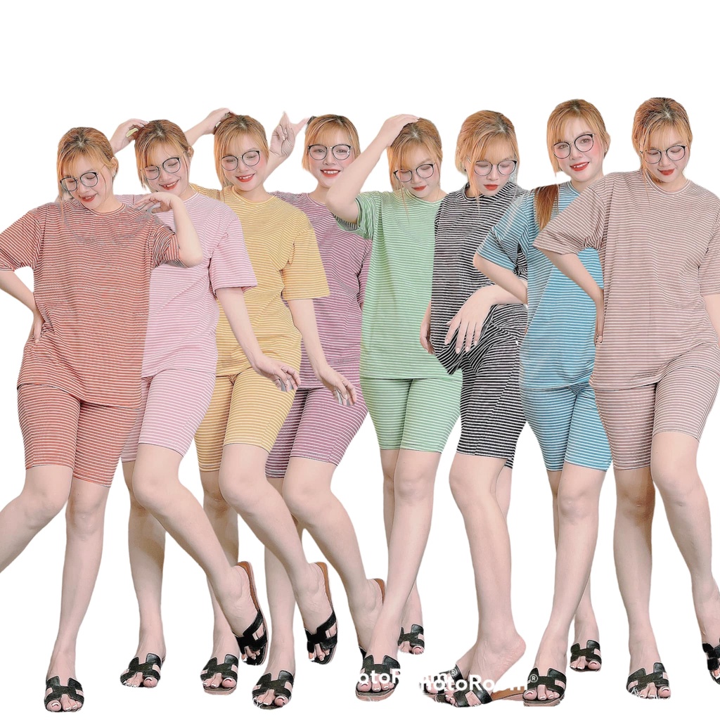 Đồ bộ nữ mặc nhà chất liệu vải thun Cotton 100%, 3 size, 45-80kg vừa, PL282P