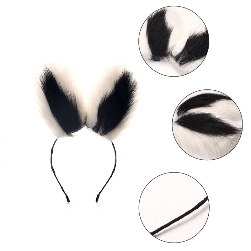 Băng Đô Tai Thú Nhồi Bông Hóa Trang Halloween