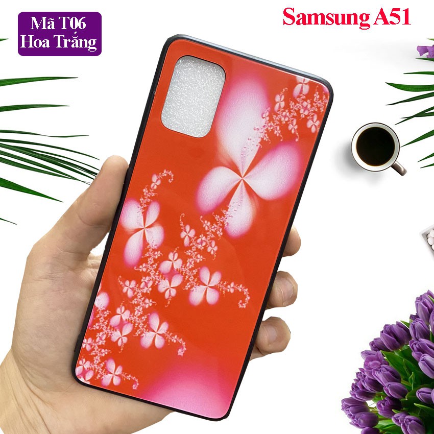 [FREESHIP] Ốp lưng Samsung A51 in hoa văn 3D đẹp,mặt kính cường lực Galaxy A51 chống trầy xước,vỏ case giá rẻ
