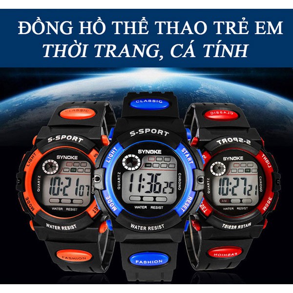 Đồng hồ trẻ em Synoke 99269 điện tử thể thao dây cao su