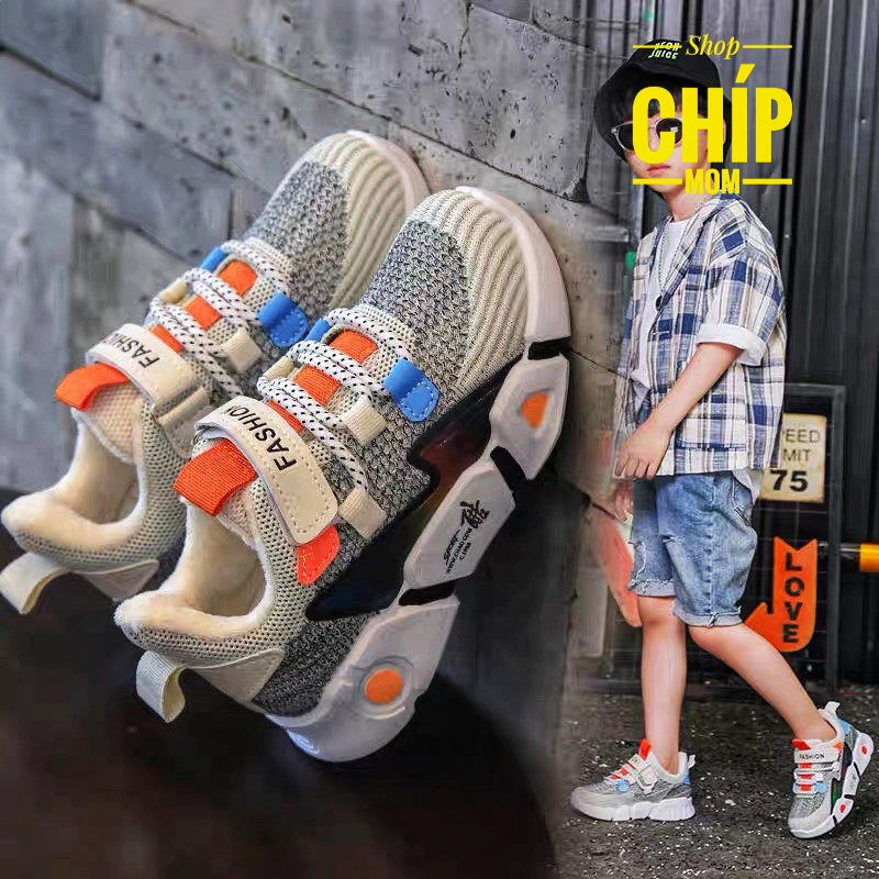 giày thể thap bé trai  bé gái nhiều màu sắc quai vải đế dẻo êm chân siêu nhẹ thời trang thu đông QCCC full hộp D3
