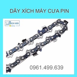 Dây xích máy cưa pin - Làm từ hợp kim thép tĩnh điện, chống gỉ, dây xích bền, chịu lực tốt