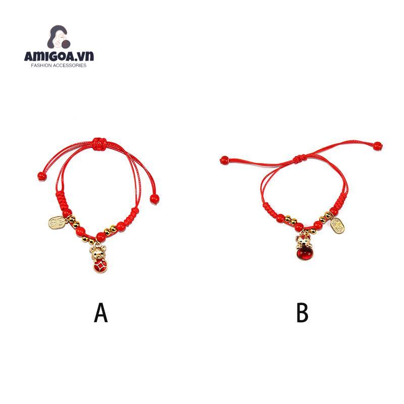 Vòng Tay Trang Sức Bằng Sứ Hình Hổ Nhỏ Phong Cách Giáng Sinh Mới 2022 Dành Cho Bạn Gái/ Học Sinh
