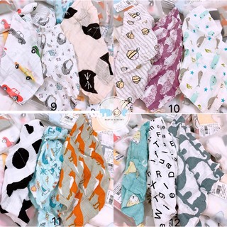 Set 3 khăn mặt sợi tre Muslin tree