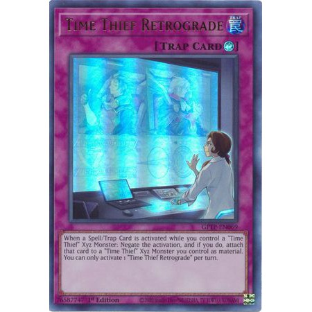 Thẻ bài Yugioh! Time Thief Retrograde - GFTP-EN069 - Ultra Rare 1st Edition