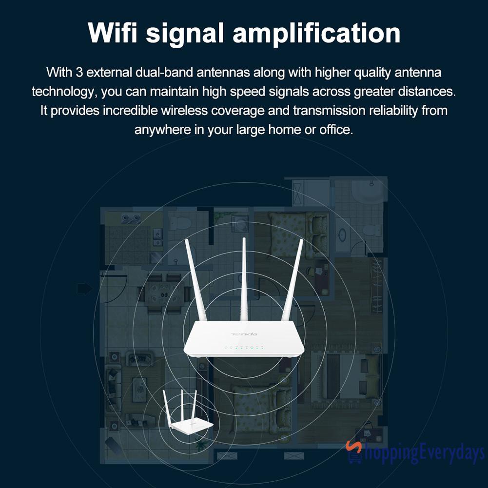 SV Thiết Bị Phát Wifi Tenda F3 2.4g 300m Với 3 Ăng Ten | BigBuy360 - bigbuy360.vn