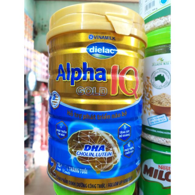 Sữa bột vinamilk Diealac Alpha Gold số 2 900g từ 6-12 tháng