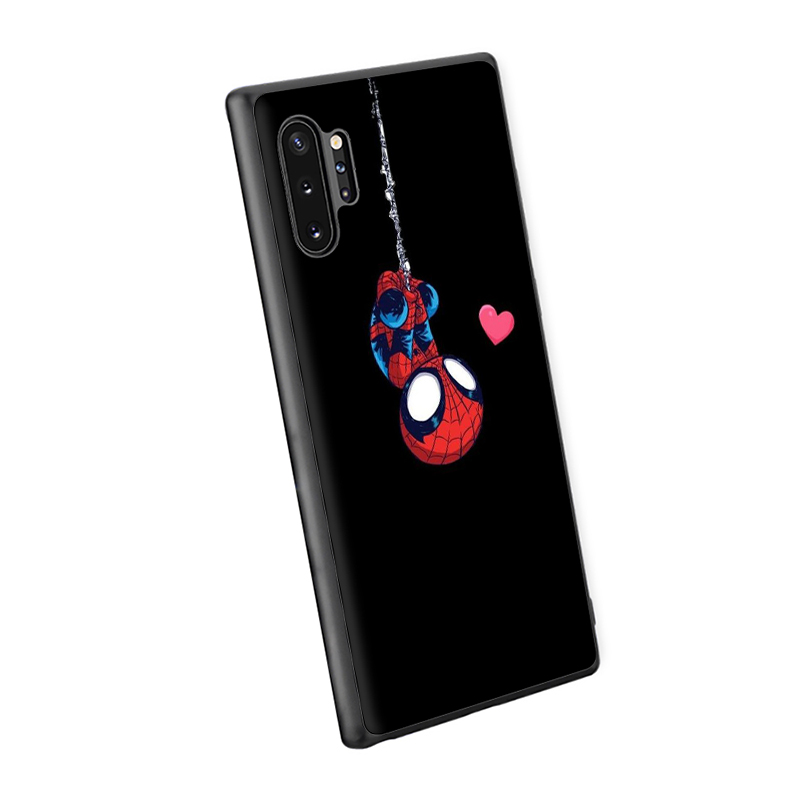 Ốp điện thoại silicon dẻo in hình truyện tranh Marvel SpiderMan T114 cho Samsung S7 Edge S8 S9 S10 Lite Plus S10E